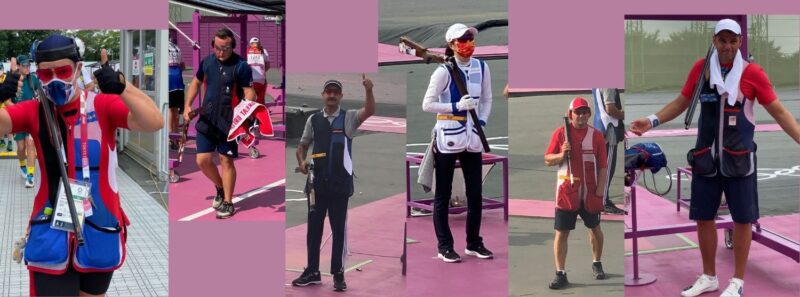 Castellani Shooting Vest at Tokyo Olympic Games 2020.